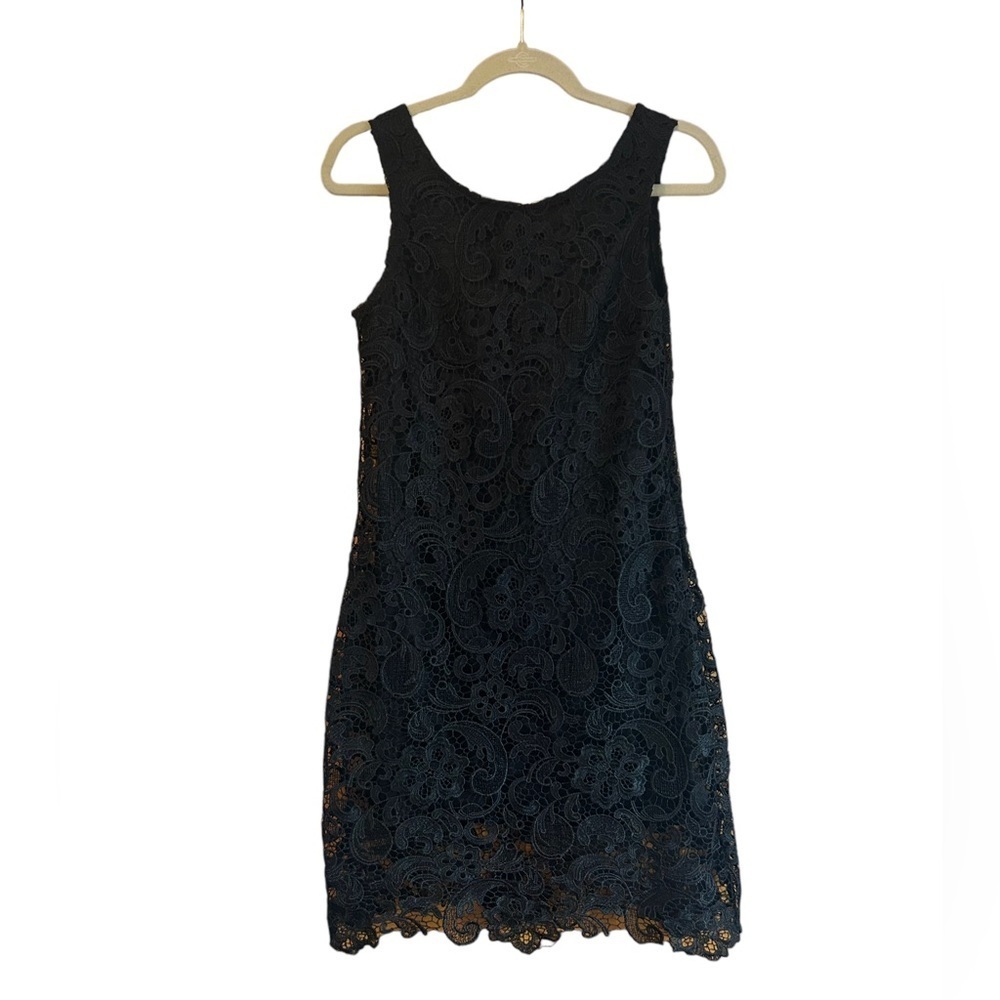 ANNABELLA BLACK LACE OVERLAY A-LINE WHIMSYGOTH DRESS - Picture 2 of 4